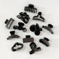 KUACHI Wholesale Bright Black Plastic Hair Claws Ladies Small Cute Hair Claws Custom Fruit Cherry Hair Claw