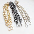 Meetee LCH-269 Large 19.5mm Aluminum Bag Chain DIY Purse Straps Replacement Handbags Crossbody Widen Handle Chains 20-120cm