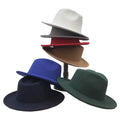 Wide Brim Fedora Hats Wholesale Fedora Hats for Women Traveling Black White Ladies Fedora Hats Women
