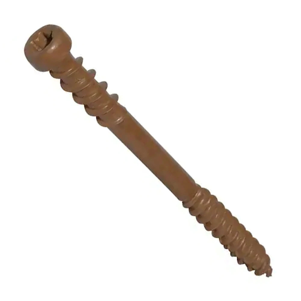 Trim Flat Countersunk Head Zinc Plated Steel Coloured 1 5/8 Screw 65mm 3 Inch T20 Torx Drive Self Tapping Deck Screws