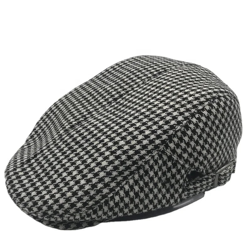 Custom Unisex New Fashion Design British Style Terry Beret Hats Casual Four Seasons 100% Cotton Image Sports Party