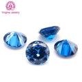 Factory Direct Sale Special Sapphire Blue Color Cubic Zirconia 1 mm to 3 mm Round Shape Loose Zircon Gems Stone for Jewelry