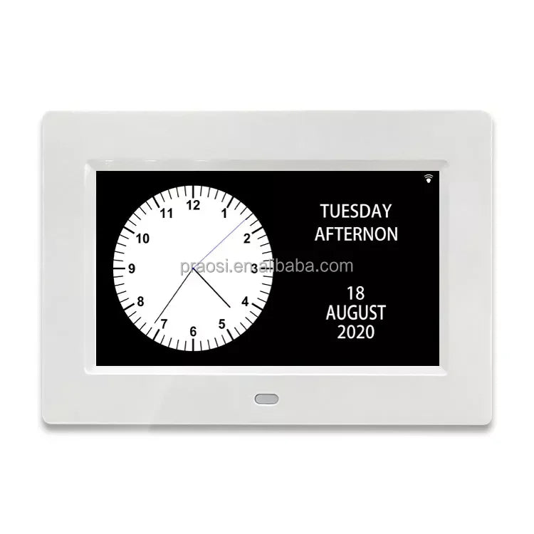 2026 Electronic Large Fonts Loud Alarm Digital Alarm Clock 7" Dementia Calendar Clock with Medication Reminder with Backlight