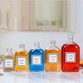 Square  Glass Beverage Bottle Kombucha Bottle Glass  Coffee Cold Brew Glass Bottle