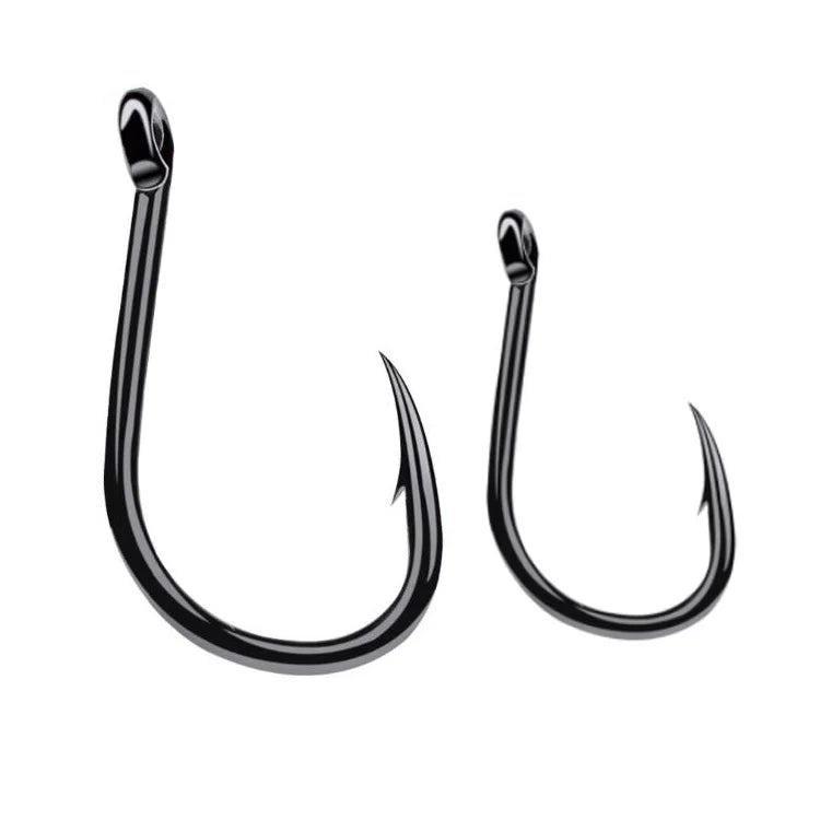 WEIHE 3-15# 200pcs/bag  High Carbon Steel Barbed Fishing Hook Fishhooks