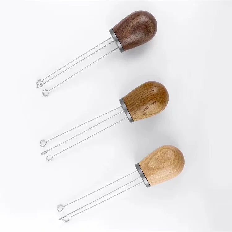 Barista Tools Coffee Needle Distributor Espresso Coffee Stirrer With Wood Handle and 0.6mm Needle