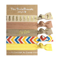 Leopard Letter Printed Hair Ties Ribbon Fold Over Elastic No Crease Ponytail Holder Hair Accessories Set Wholesale