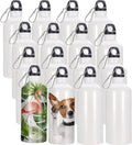 Sublimation Blank White Aluminum Sports Bottle SIY Logo Climbing Kettle Sport Bottle