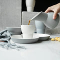 Nordic Style Japanese Ceramic Dinnerware Set Eco-Friendly Korean Porcelain Bowl Plate Mug Handle for Restaurant Hotel for Milk