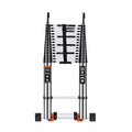 Multi Functional Industrial Outdoor Aluminum Telescopic Folding Step Ladder with Hooks CE Certified 150kg Load Capacity