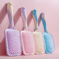 Custom Logo Eco-friendly Wheat Straw Airbag Hair Massage Scalp Comb Big Board Air Cushion Comb Detangler Square Hair Brush