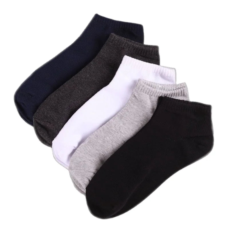 Plain Black White Grey Sock No Show Mens Socks Summer Custom Oem Ankle Socks for Men