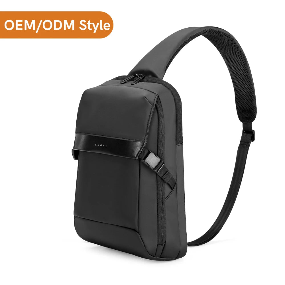 Kingsons BSCI Sling Bag Crossbody Customized logo Small Sling Bag Water Resistant Crossbody Chest Shoulder Sling Bag for Men