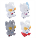 Colorful Mini Animals Resin Craft White Dog and Cat Toy Figurines Miniature Stuff Home Garden Aquarium Decoration Sculptures