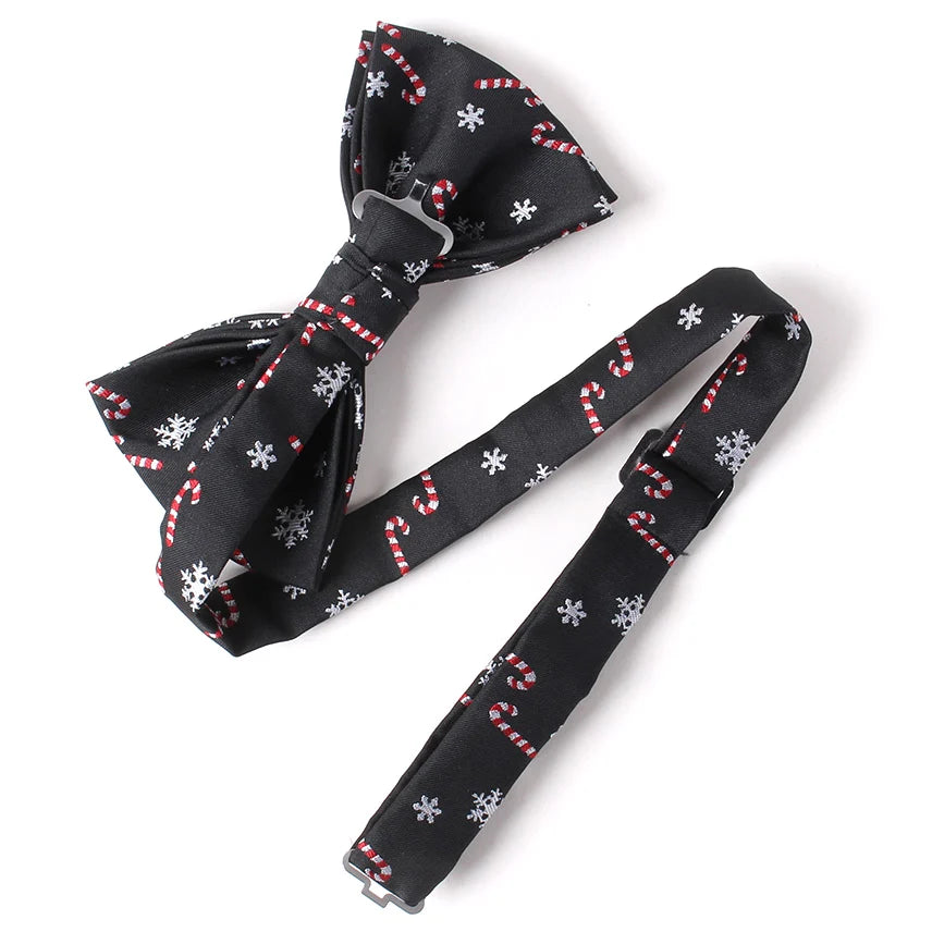 Christmas Jacquard Bowtie Men Tuxedo Designer Colorful Butterfly Grid Lattice Casual Cravat Bow Tie Santa Claus Bowties