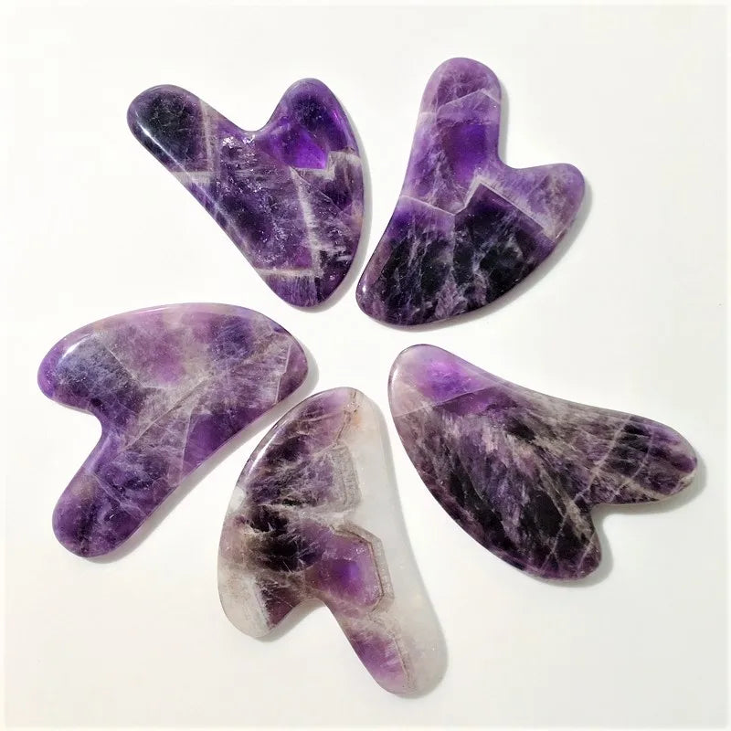 Huiying Amethyst Guasha Board purple Crystal Board Beauty Equipment