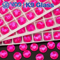 VDD 12mm Rivoli K9 Neon Rose Glass Sew on Rhinestones Sewing Crystal Flatback Stones for Clothes Accessories Wedding Dress