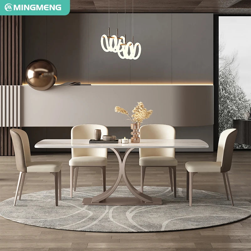Cheap Price Dining Room Furniture Table Furniture Marble Dining Room Dinning Table Set With 4 8 6 Chairs Luxury