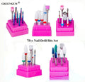 7Pcs Electric Nail Polisher Carbide Manicure Accessories Electric Cutters Set File Nail Drill Bits Set