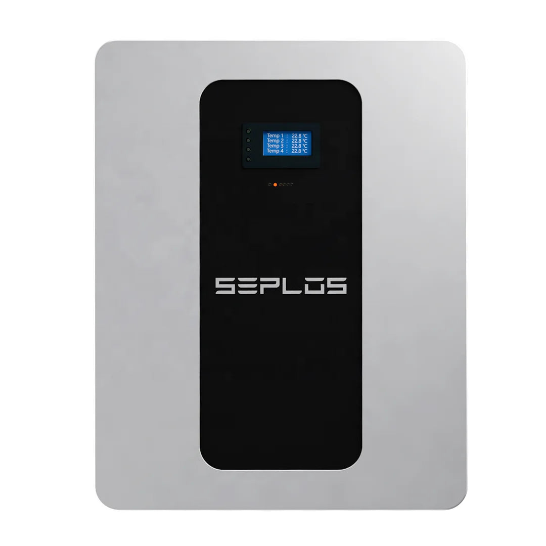 Seplos POLO-W Wall Mounted 48V 51.2V 100Ah Lithium Iron Phosphate 5kwh LiFePO4 Battery for Solar Home Energy Storage