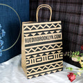 Factory Customized Recycled Gift Shopping Food Takeaway Packaging Kraft Paper Bag With Handle