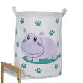 Folding Waterproof Foldable Stackable Laundry Folding Dirty Clothes Basket Cotton Linen Storage Bucket Toy Place Basket