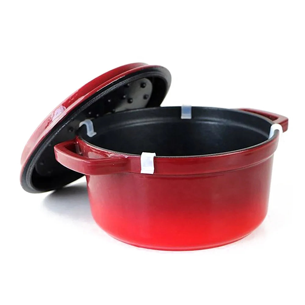Modern Design Factory Enamel Cast Iron Casserole Kitchen Cooking Pots Made of Durable Metal