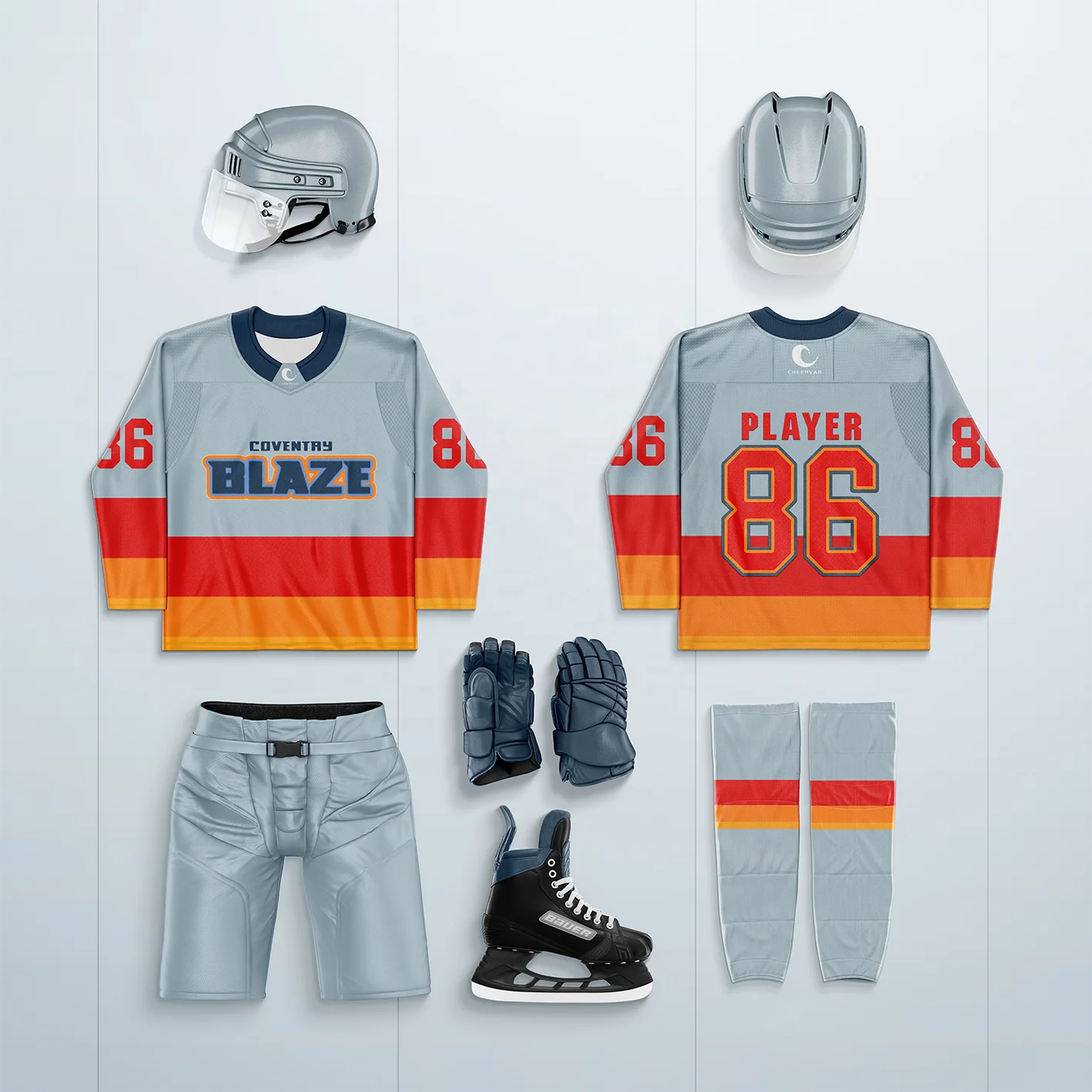 Premium Embroidered Ice Hockey Wear for Team Game