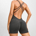 High Elastic Fitness Women One Piece Jumpsuit Fitness Yoga Wear