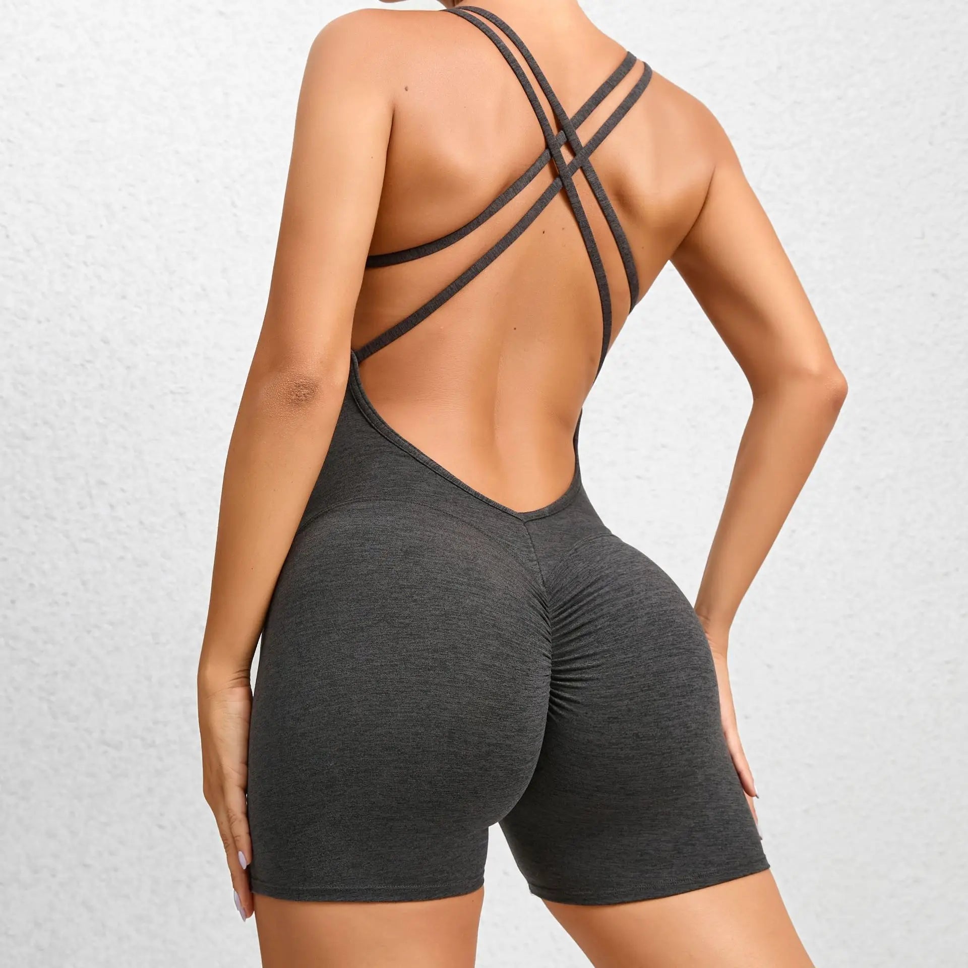 High Elastic Fitness Women One Piece Jumpsuit Fitness Yoga Wear