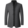 Winter Fashion Men's Wild Overcoat Male Thicken Warm Jackets Trench Outerwear Wool Coat Stand Collar Italian Style