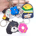 2023 New Product Custom Promotional Gifts Cheap Cartoon Animal 2D Key Chain China Soft Keyring 3D Rubber PVC Keychain