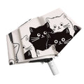 Cartoon Cat Umbrella Women'S Rain Dual-Purpose Folding Umbrella Sunshade Automatic Umbrella Thickening and Reinforced Frame