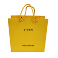 Wholesale Matte Yellow Shopping Gift Jewelry Custom Packaging Color Paper Bags