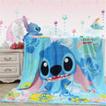 Stitch Coral Fleece Fuzzy Blankets on Bed/Sofa Air Condition Sleeping Cover Bedding Throws Bedsheet for Kids Girls
