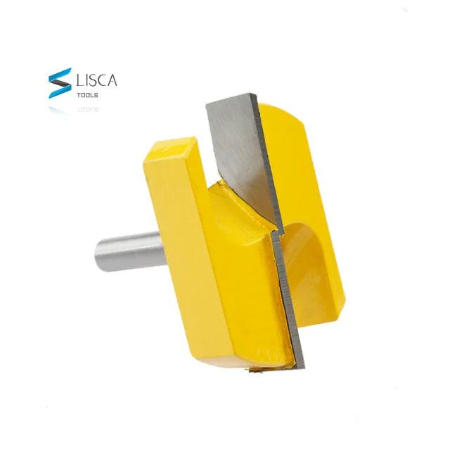 L-N230-2 2 Flutes Cleaning Bottom Router Bits 1/2inch 12mm 8mm Shank 2-1/4 Cutting Diameter Surface Planing Router Bit