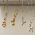 Fashionable Silver 925 Jewelry Stacking 18k Gold Plated Minimalist Initial Necklace