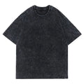 2026 Tshirt Manufacturer Custom Wholesale Lady Womens Summer T Shirt Acid Washed Distressed Crop Top T-shirt