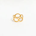 18K Gold Shiny Gold Finish Rings for Women Stainless Steel Rings for Women