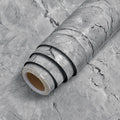 Matte 3D Gray Marble Design Wallpaper Peel and Stick Granite Waterproof Self Adhesive Wallpaper for Kitchen Cabinet