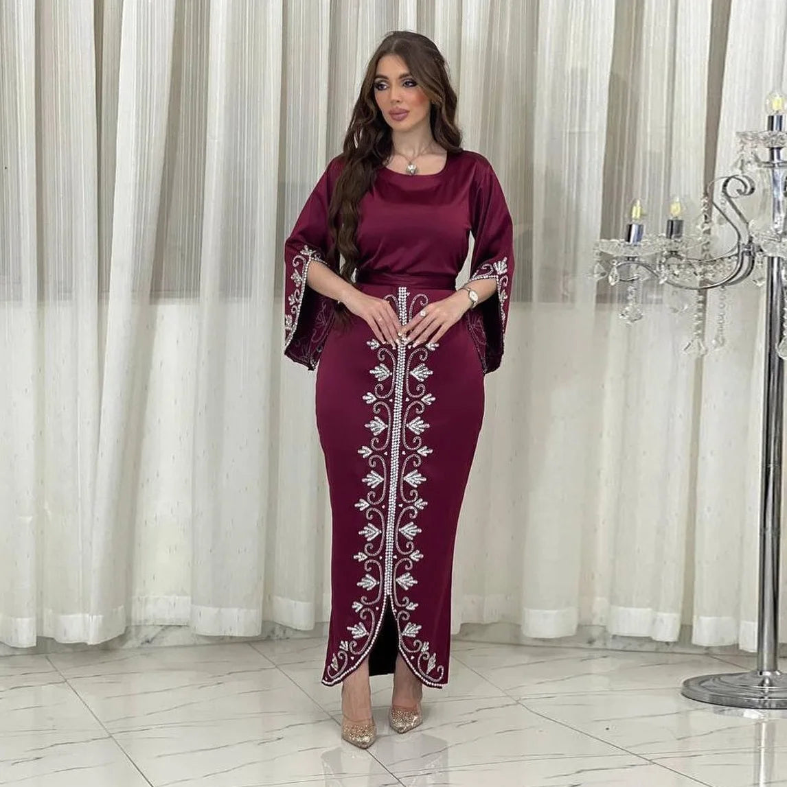 New Abaya Designs Modest Evening Dress Turkish Abayas Long Dress