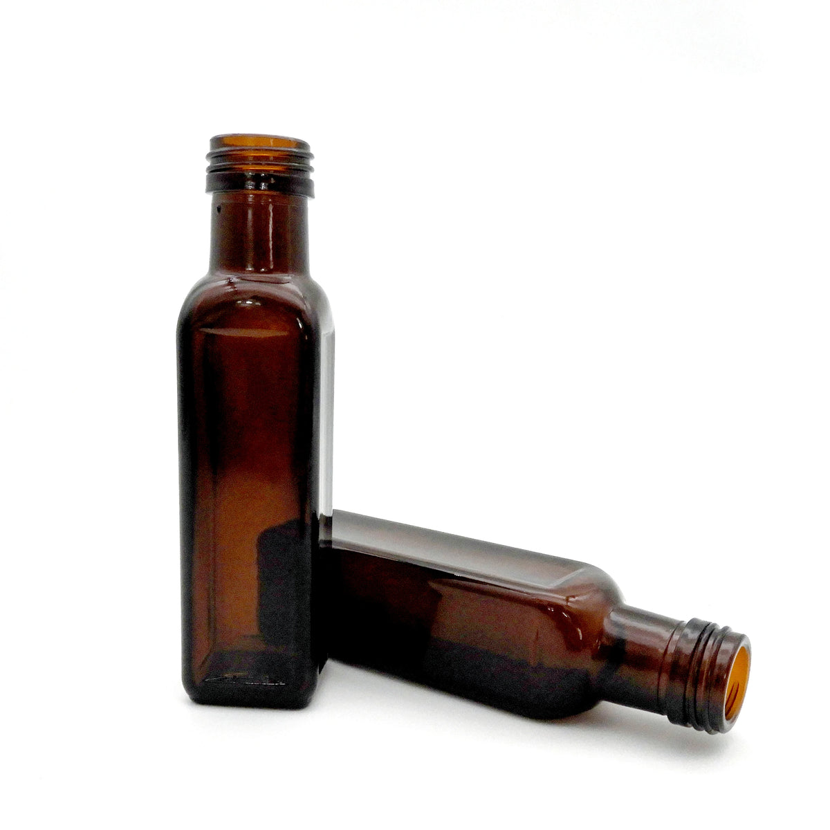 4oz Square Empty Food Cooking Oil Bottle 100ml Marasca Glass Bottle Mini Olive Oil Bottles