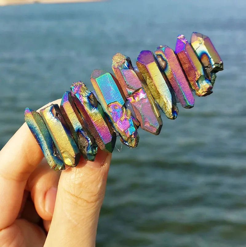 DIY Hottest Sell Colorful Crystal Hair Comb 8cm Spring Hairpin Bohemian Bride's Make-up Party Dress up White Green Crystal Hair Clip Skin Clean Beauty Device