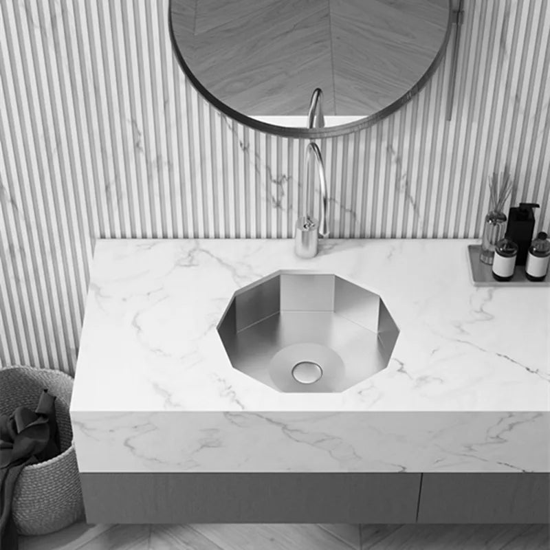 Design Lavatory Under Counter Mount 304 Stainless Steel Basin Sink