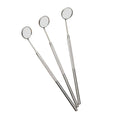 Wholesale Personalized Chrome Cosmetic Mirror with Single Side Silver Eyelash Extension Handle Stainless Steel & Glass