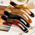 QIYUE PC 11CM Curved Glossy Duckbill Clips Temperament High Ponytail Duckbill Clips Women's Hair Accessories