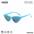 New Models Cat Eye Sunglasses for Women Fashionable Small Triangle Sun Shades Various Yellow Purple Red Blue PC