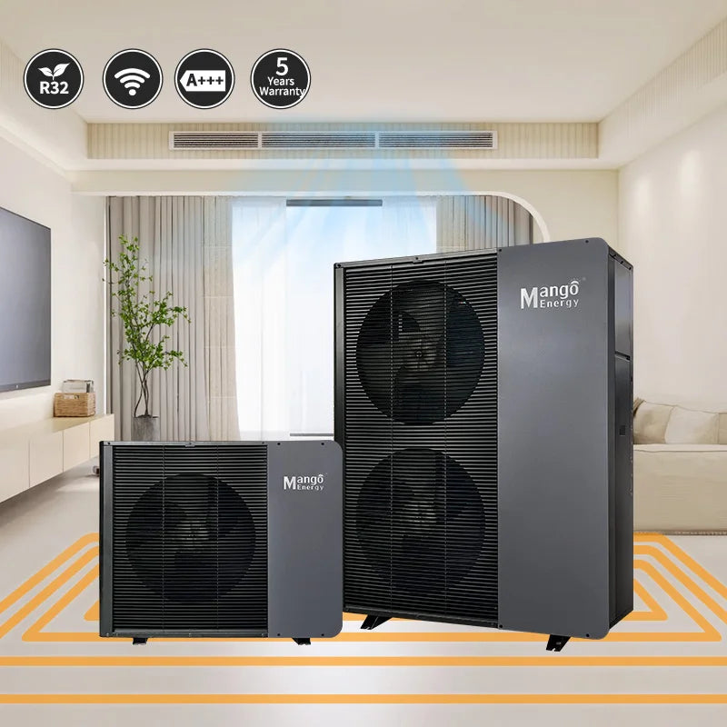 R32 Full Dc Inverter Heating and Cooling Heat Pump for Central Home Heating Air to Water Heatpump System