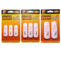 Multiple Sizes Self Adhesive Plastic Coat Hooks Removable Robe Hook Blister Packing or in Bulk