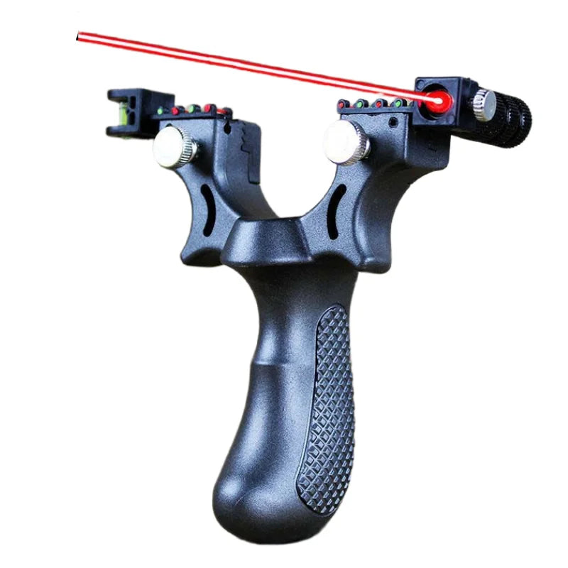 Resin Red Laser Slingshot High Precision Outdoor Precision Shooting Hunting Slingshot Catapult